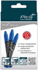 Markier-Fettkreide Bugnard sechskant 12×120mm blau