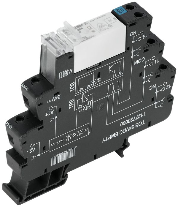 Interface relais TERMSERIES TRS 24VDC LED vert 1C 250VAC 16A connexion à vis