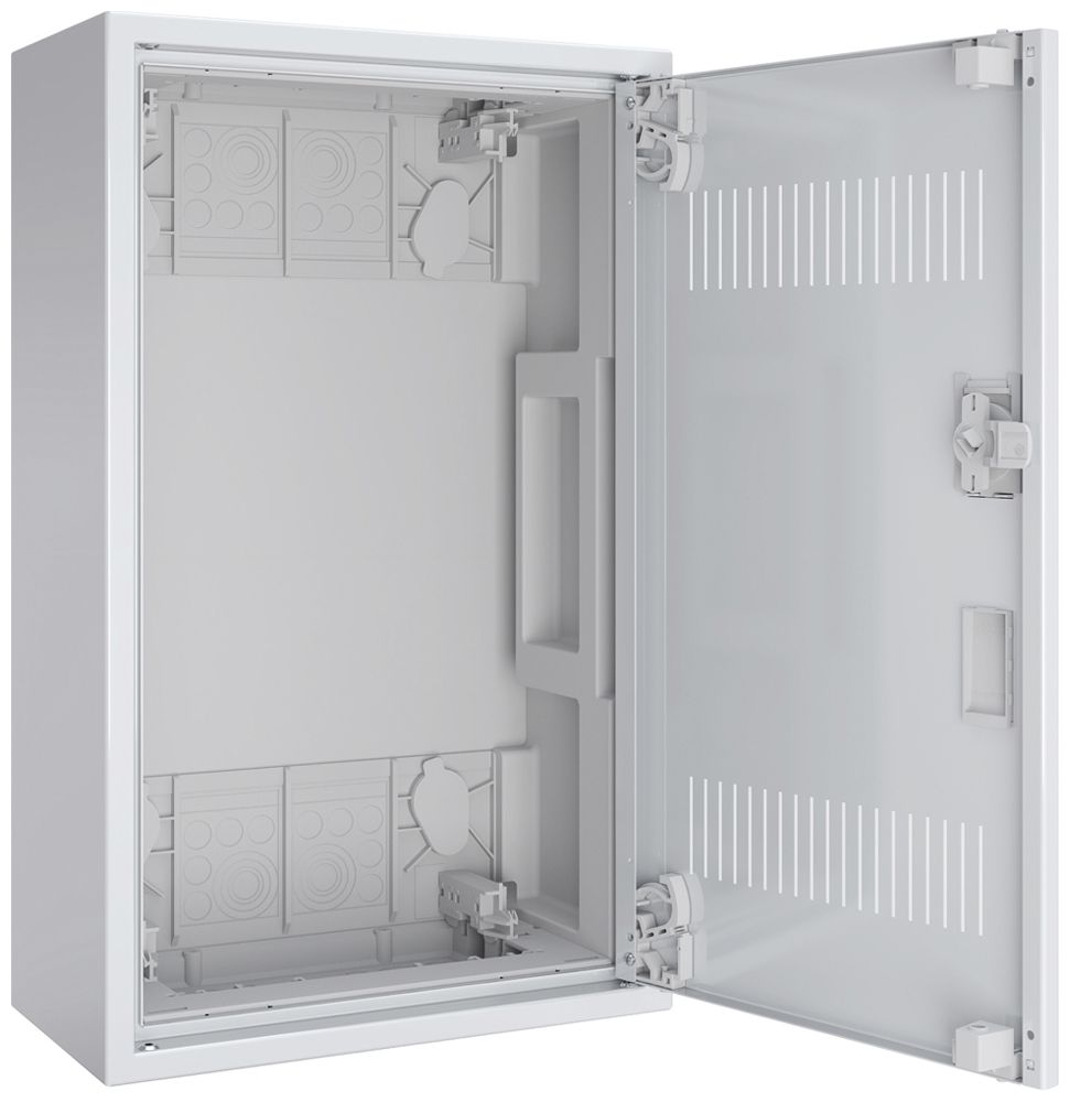 Coffret vide AP Pragma a.porte a.fentes blanc 1 champ 3 rangées 300×500×160mm