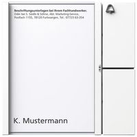 Module de touches Siedle, a.porte-étiquette 1 touche d'appel a.symb.sonnerie bc