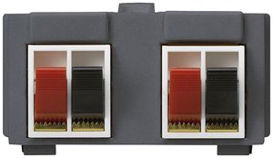 Modulo multimedia M3 con 4×LS morsetti rosso/ne kallysto antracite