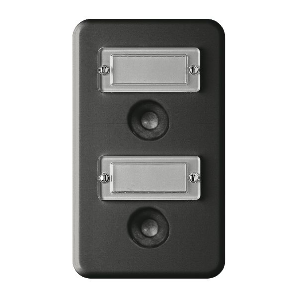 Combinaison ENC FH 2×1 sonnerie+sonnerie noir