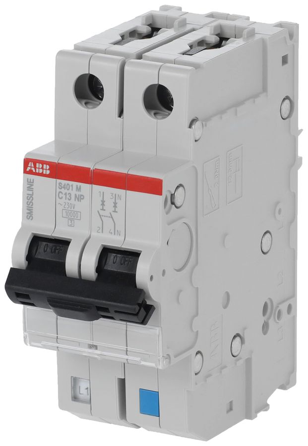 Disgiuntore SMISSLINE TP S 2×13A C 10kA NP