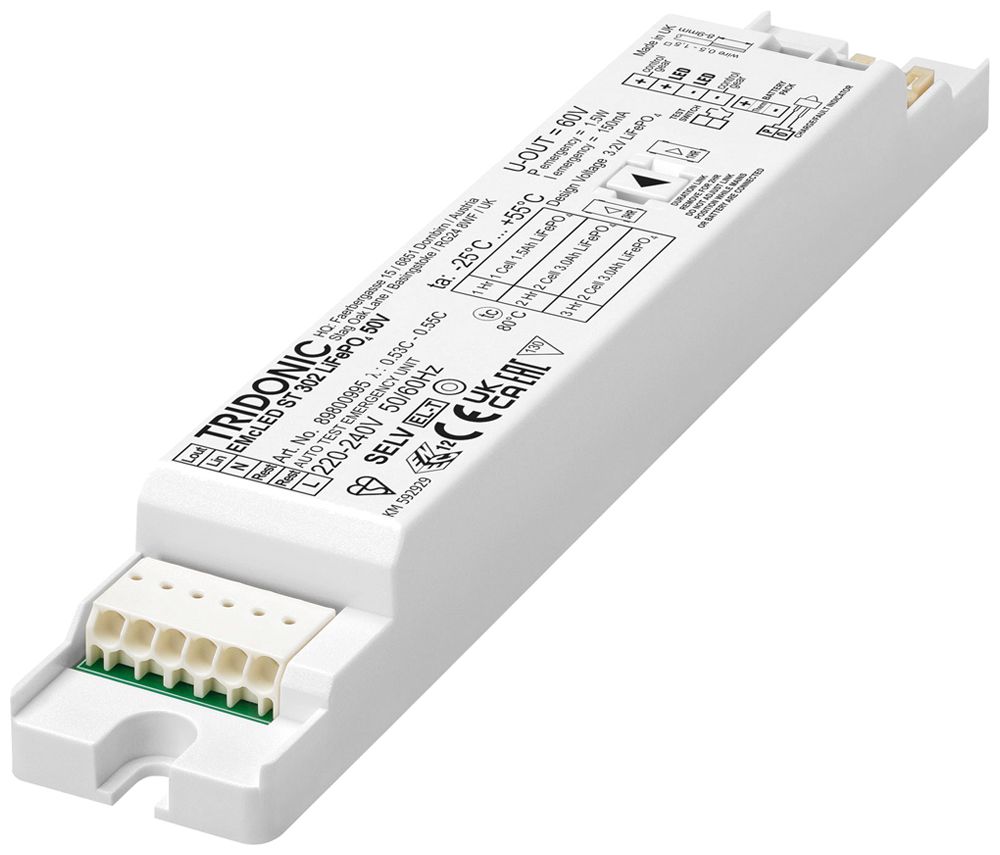 Notlichtmodul Tridonic EMcLED302 1.5W 50V 1…3h LED ST