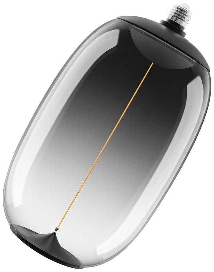 LED-Lampe Osram Vintage 1906 E27 12W 300lm 818 DIM Ø200×370mm Rauch