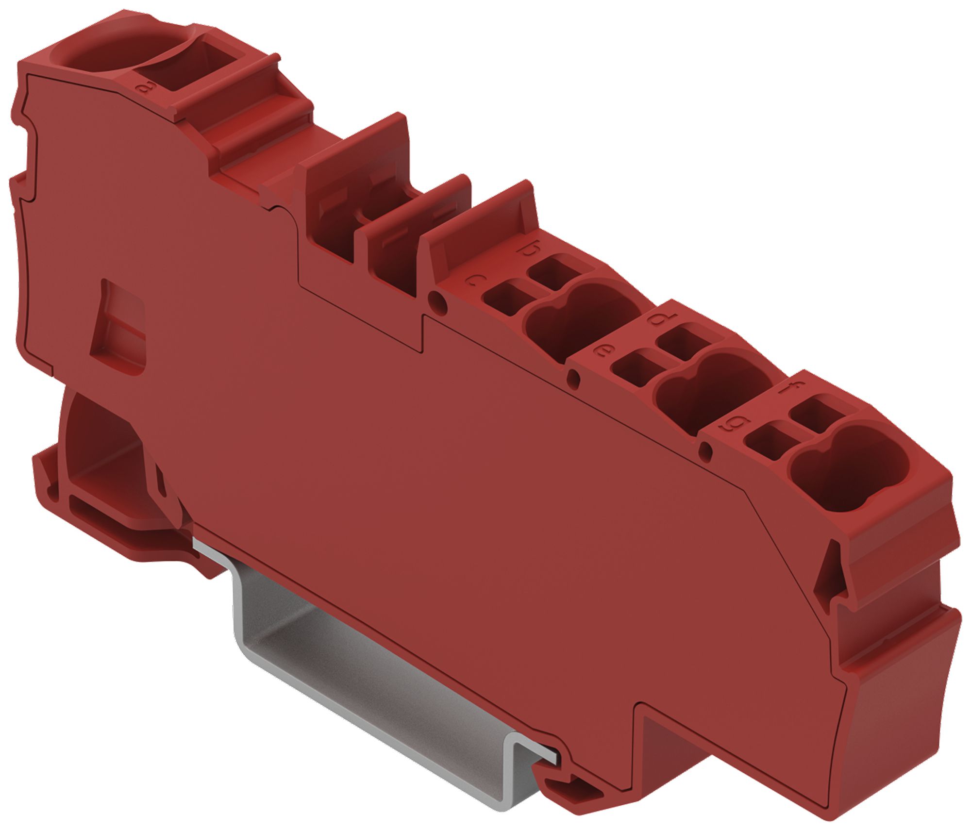 Borne de passage WAGO Contact TOPJOB S 1×6/6×1.5mm² rouge