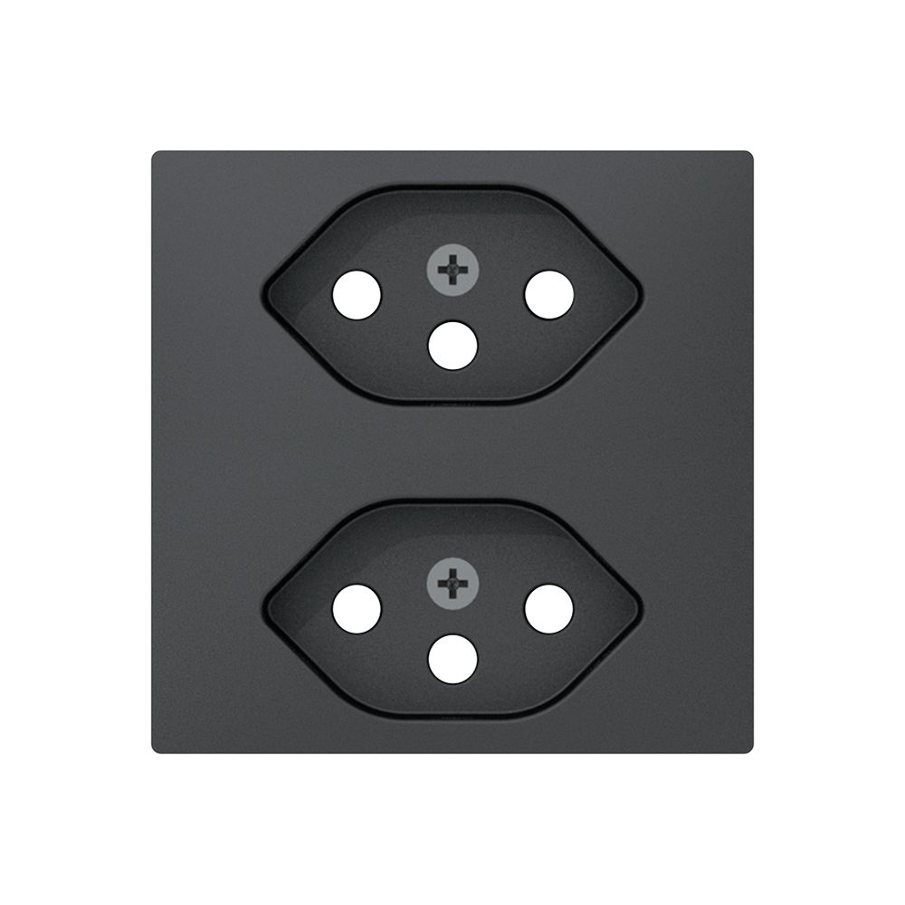 UP-Frontset Sidus ZE z. Steckdose 2×T13 anthrazit