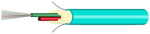 Câble FO Universal H-LINE Eca 12×G50/125 OM3 Ø7.5mm 1500N turquoise