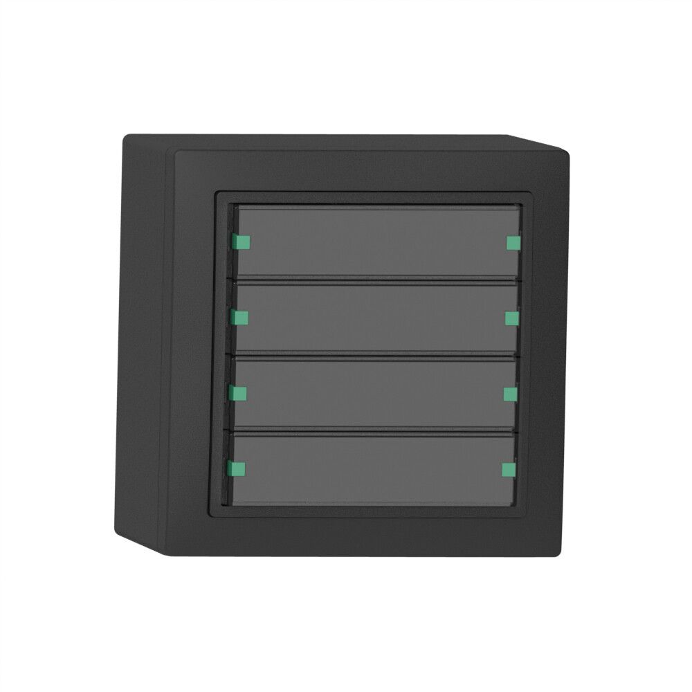 AP-Taster SIDUS 4/8 mit LED anthrazit