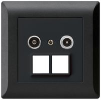 Prise multimédia ENC kallysto.line R/TV 19dB 2GHz noir