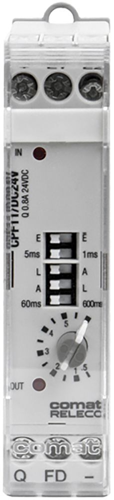 Relè a tempo ComatReleco CPF11, 24VDC, formatore di impulsi 1-canale