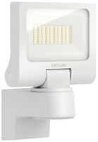 LED-Strahler ESYLUX SUNJA 10W 1200…1300lm 827/840 IP65 120×180×231mm weiss