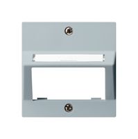 Piatta frontale kallysto per modulo multimedia uscita obliquo termoplast grigio