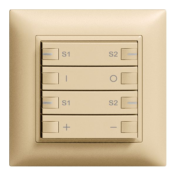 Frontset ON-OFF Dimmer Szene 2K/4T ZEP EDIZIOdue sand