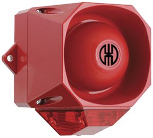 Sirène flash LED WERMA, 9...60VDC, 105dB, 32 tons, 2 tons contrôl.à distance, ro