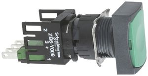 EB-Taster flach Schneider Electric 1S grün