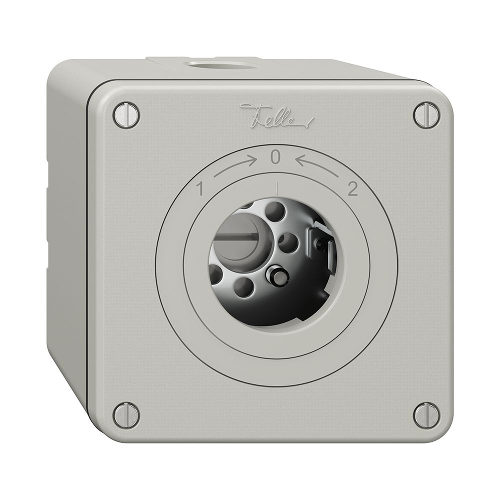 Contact pivotant NAPU NEVO, sans cylindre, KS, 1->0<-2, gris clair