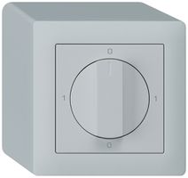 AP-Drehschalter kallysto 2/1L hellgrau 0-A-0-H mit Drehgriff