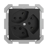 Prise ENC EDIZIOdue 3×T13 noir
