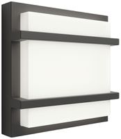 LED-Wandleuchte Philips Petronia 3.8W 800lm 827 IP44 anthrazit