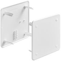 Schraubdeckel HSB Weibel 130×130mm Kunststoff weiss