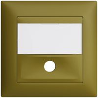 UP-Frontset EDIZIOdue olive 88×88mm für Sonnerietaster