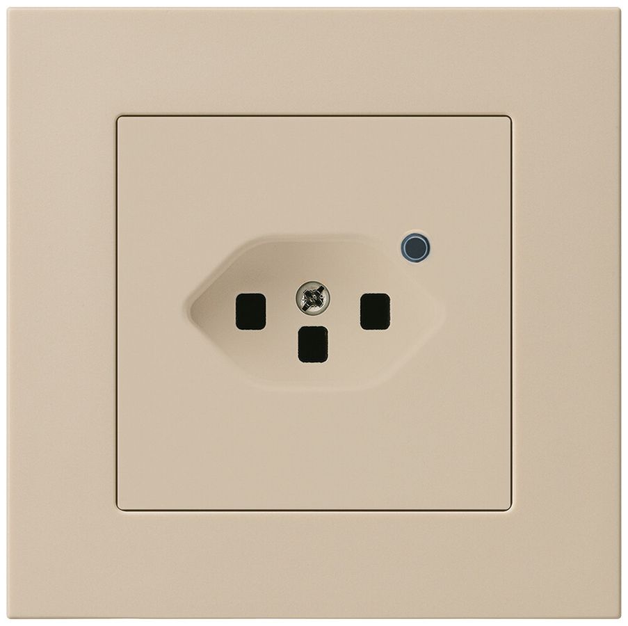 Presa INC Hager kallysto.pro 1×T23 illuminato C beige