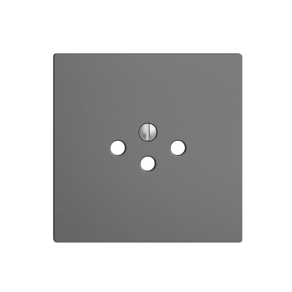 Frontplatte EDIZIOdue T12 dunkelgrau für Steckdose