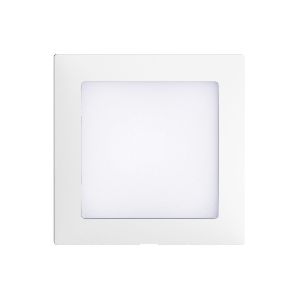 Frontset EDIZIOdue weiss 60×60mm für LED-Leuchte
