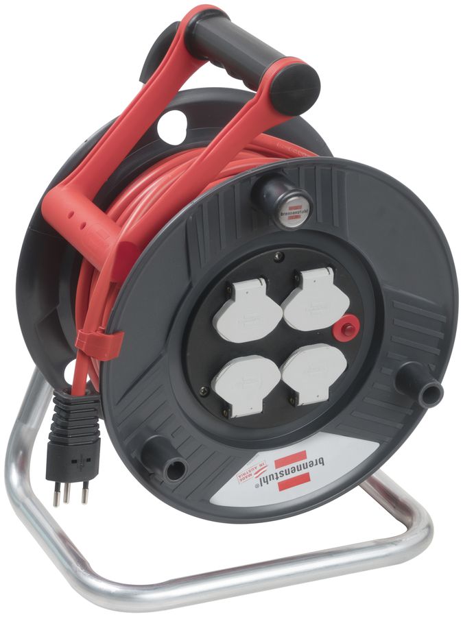 Kabelrolle Garant 25m Td 3×1.5mm² und 4 Steckdosen T13