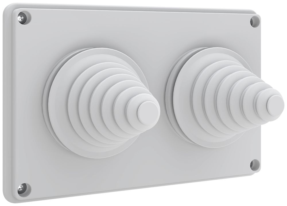 Placca d'entrata cavi Schneider Electric Prisma XS con pressacavi 2×14…68mm