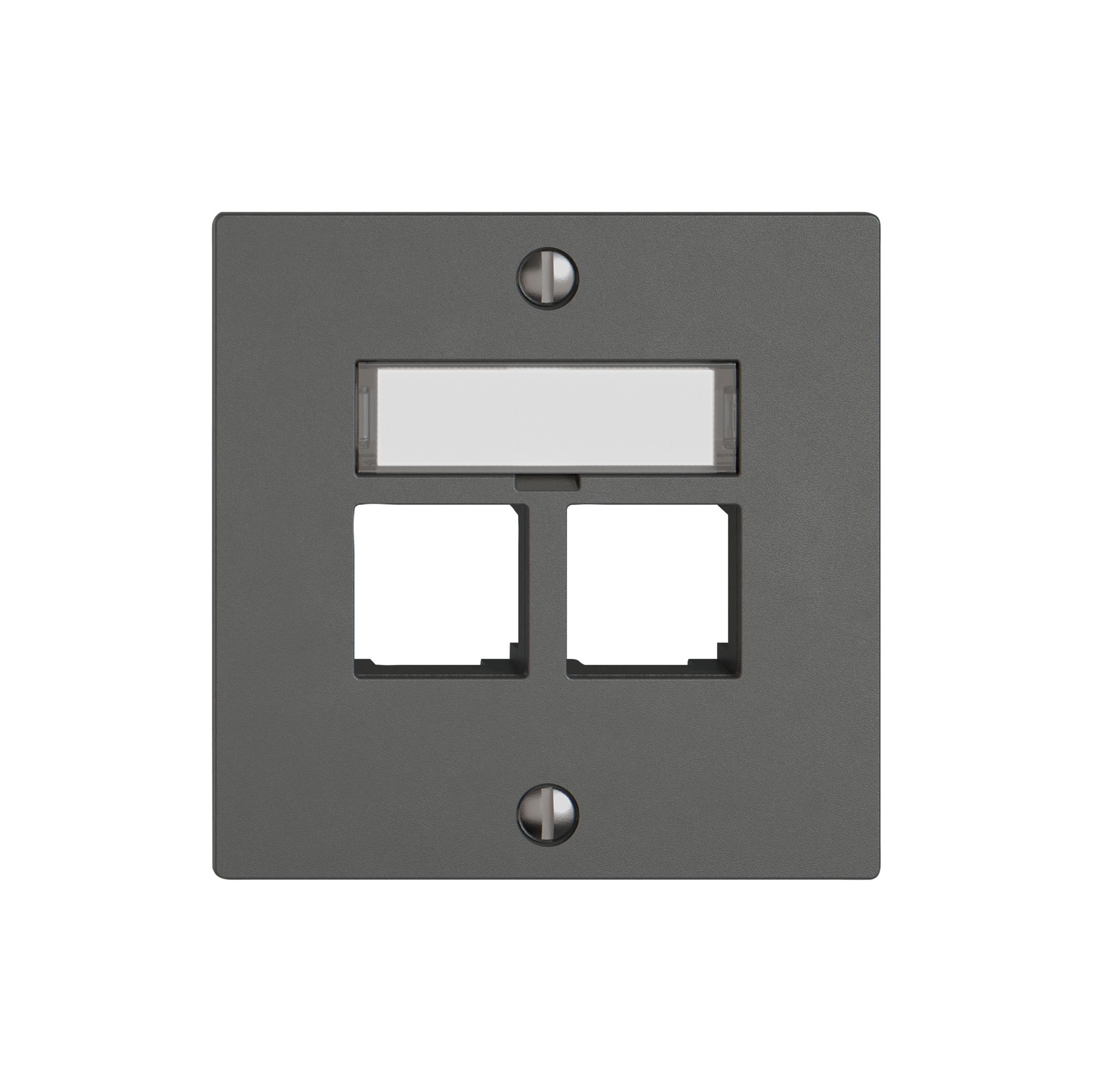 Montageset EDIZIO.liv EASYNET S-One SNAPFIX® gerade 2×RJ45 dgu