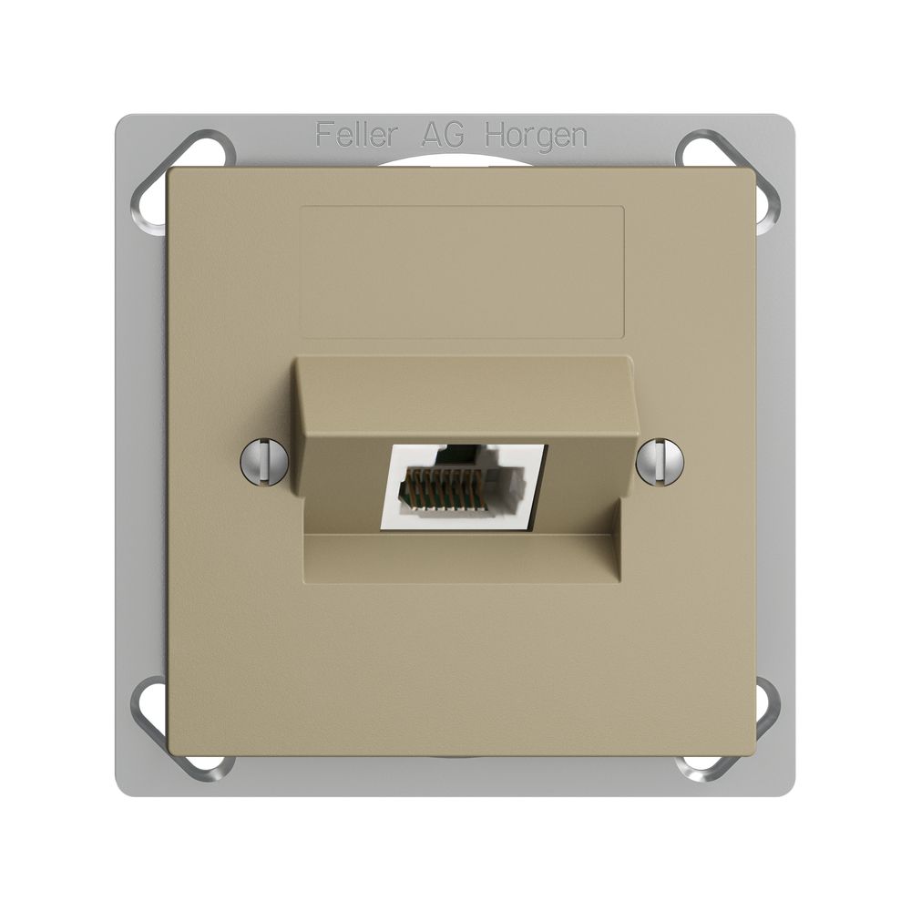 Prise INC 1×RJ45/u 8P ITplus EDIZIOdue sand