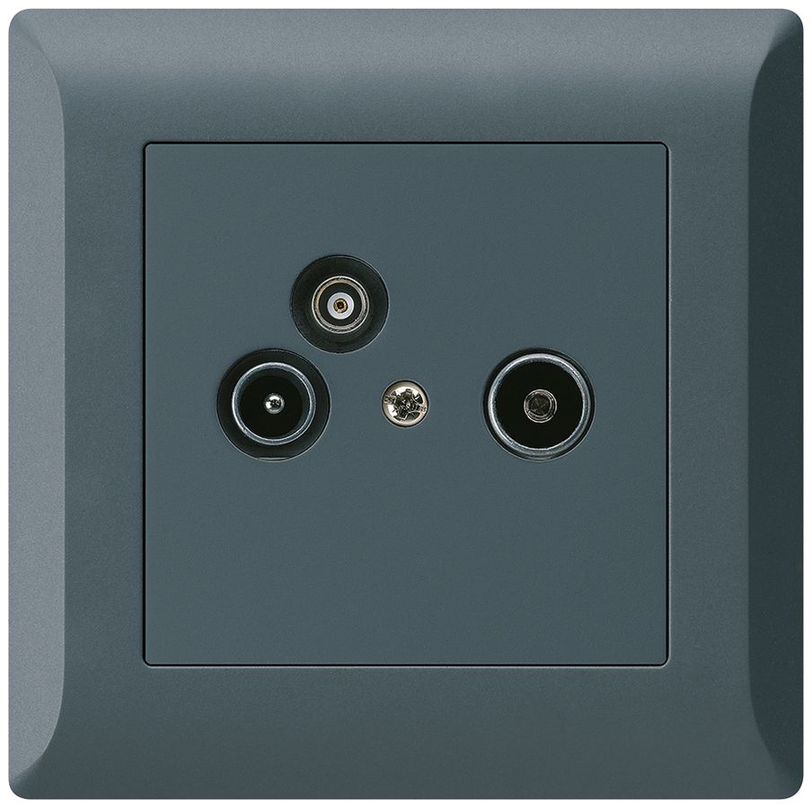 UP-Antennendose R/TV-Daten kallysto.line 2GHz 14db anthrazit