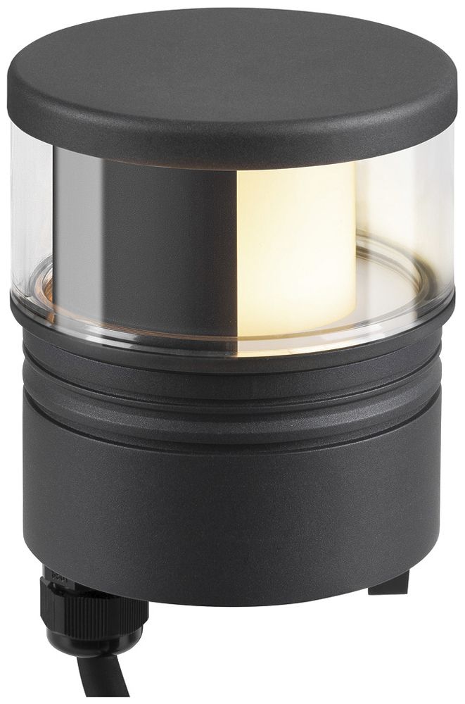 Testa d.lampa.LED SLV M-POL S Shader DALI 19W 520lm 927/930 IP65 Ø120.9mm antr.