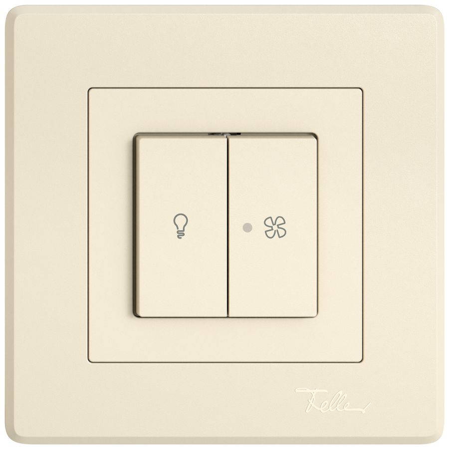 UP-Montageset EDIZIO.liv SNAPFIX® f.Licht&Venti m.2 Knöpfen m.Frontlinse cr