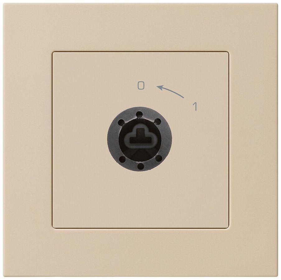 UP-SchwenkTaster 0<-1/1L kallysto.pro beige für Schloss ohne Zylind