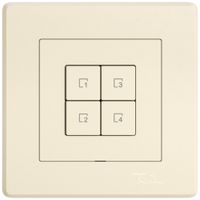 Comando per pulsante scene INC EDIZIO.liv Wiser SNAPFIX® 4 scene WLAN 4T cr