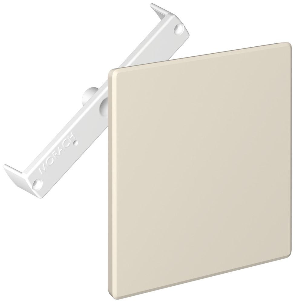Steckdeckel CRALLO-RED-BOX 130×130mm mit Diagonalsteg beige