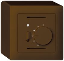 Termostato ambiente AP kallysto marrone con interruttore