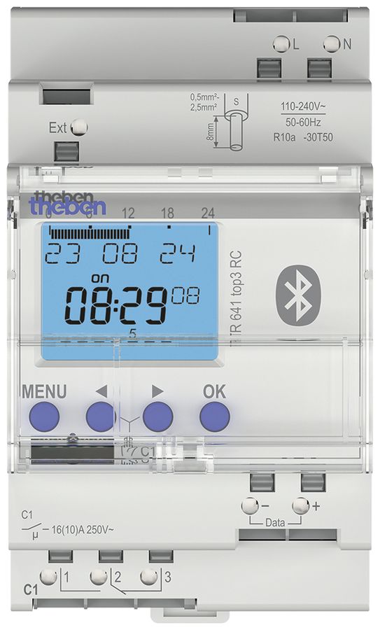 Timer digitale AMD Theben TR 641 110…230V 16A programma annuale 1-canale