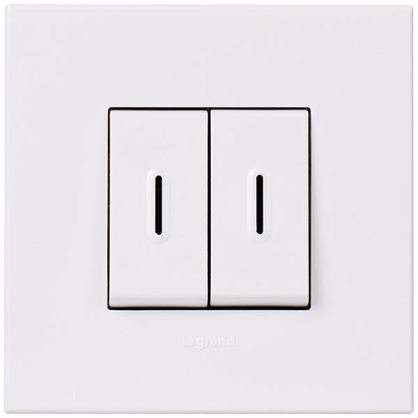 UP-Leuchtwippschalter ATO 1/3+3/1L weiss Gr.I