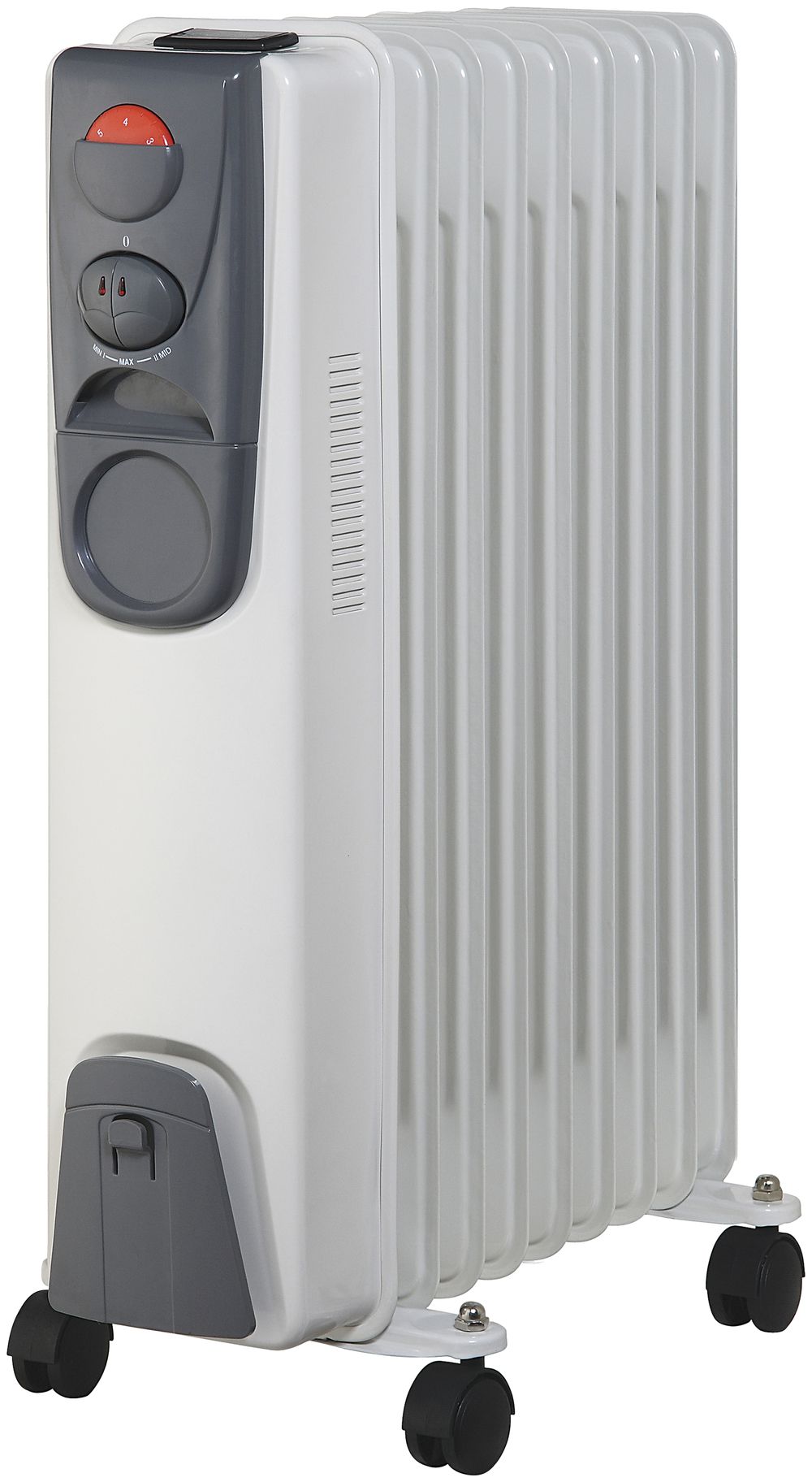 Radiateur OFR 9A, 2kW 230V 4.5kg 20×64×60cm blanc/gris