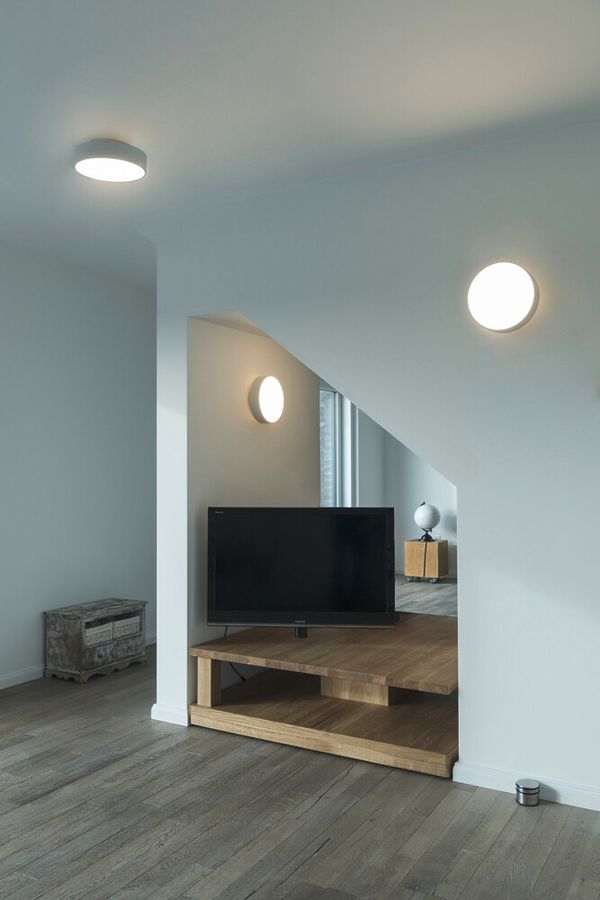 LED-Deckenleuchte SLV MEDO 30 12W 1200lm 927/930/940 IP50 DIM Ø280mm weiss