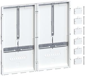 Zählertragplatte Hager univers N für 2 Zähler 500×450mm