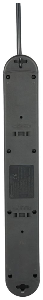 Presa multipla Re:Life 10A con interruttore ACC/CHIUS 6×T13 3×USB 1.8m nero