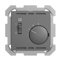 Termostato ambiente INC EDIZIOdue grigio scuro, con interrutore