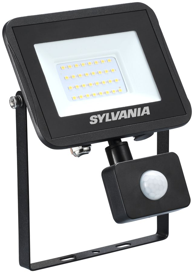 LED-Strahler START Flood Flat IP54 PIR 28W 2850lm 830 schwarz