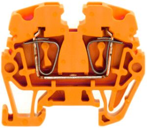 Durchgangs-Reihenklemme Weidmüller ZDUA Zugfeder 2.5mm² TS15 orange