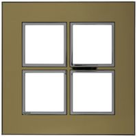 UP-Kopfzeile Legrand Arteor 2×2 horizontal und vertikal 157×157mm Gold